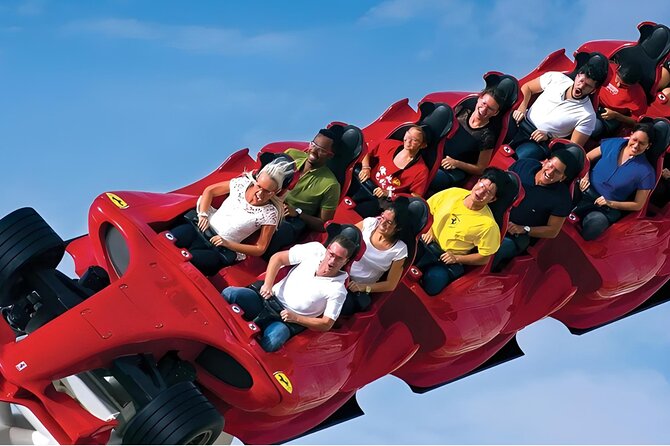 Entrance ticket to Ferrari World Abu Dhabi theme park - Live shows, food choices, and the shopping reality check