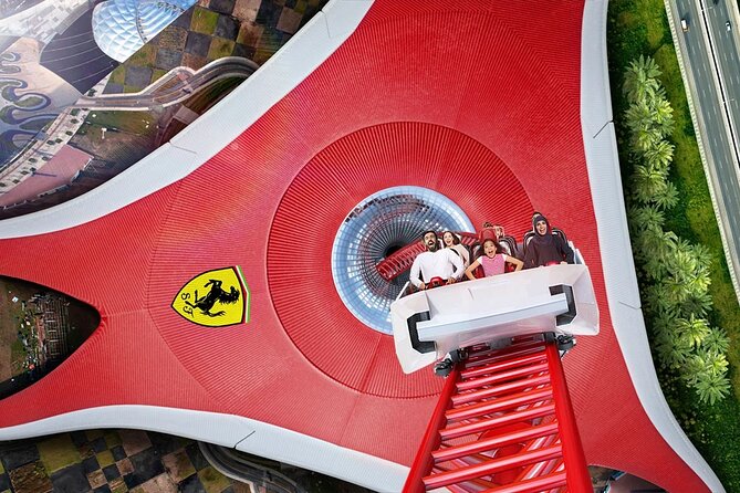 Entrance ticket to Ferrari World Abu Dhabi theme park - The racing hits: rides that set the tone fast