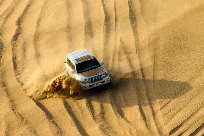 Evening Desert Safari Abu Dhabi with BBQ Dinner & Shows - Pickup in an air-conditioned ride and the 4x4 dune bash kickoff