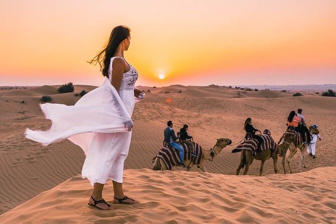 Evening Desert Safari & BBQ With Live Shows,Camel Ride,Falcon pic - Red Dunes 3-in-1 for $49.90: what that price buys you