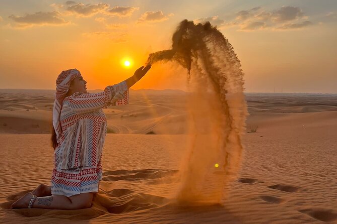 Evening Desert Safari Camel Ride Dinner Live Shows in Abu Dhabi - From Abu Dhabi pick-up to the dunes, the timing makes sense
