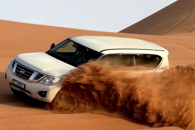 Evening Desert Safari Dubai BBQ Dinner Dune Bashing Dune Buggy - 45 Minutes of Dune Bashing: Thrill Level, Safety, and Camera Tips
