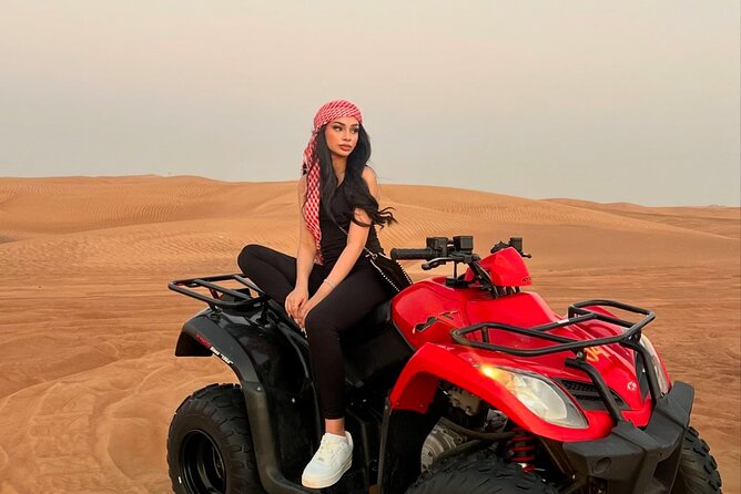 Evening Desert Safari Quad Bike and Live BBQ - Bedouin-style camp: camel rides, sandboarding, and watching the sky change