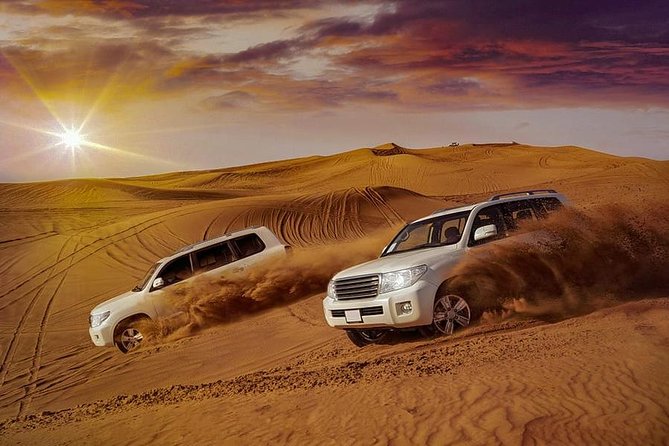 Evening Desert Safari with Belly Dance and BBQ Dinner and Camel Ride - Pickup by Land Cruiser, plus the camel farm stop you might enjoy