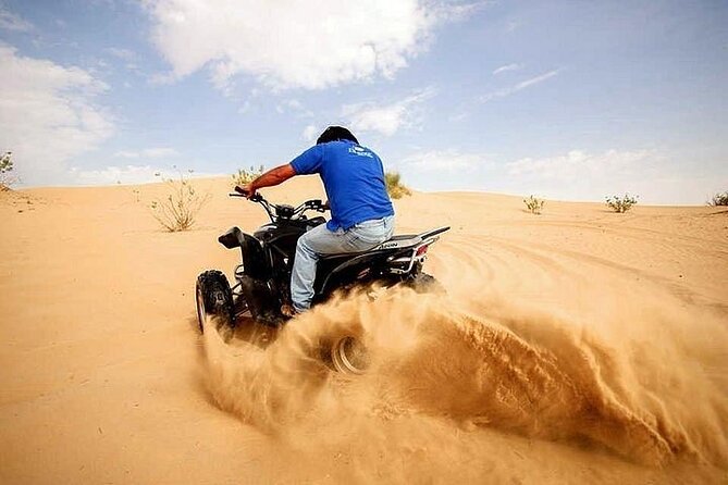 Exciting Morning Desert Safari & Thrilling Quad Bike Ride - From Your Dubai Location to Lahbab Desert, the 4x4 Makes It Comfortable