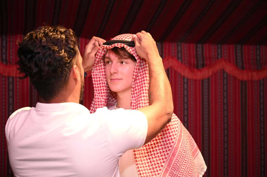 From Abu Dhabi: Dune Bashing Desert Safari - The camp, where the desert becomes a mini festival