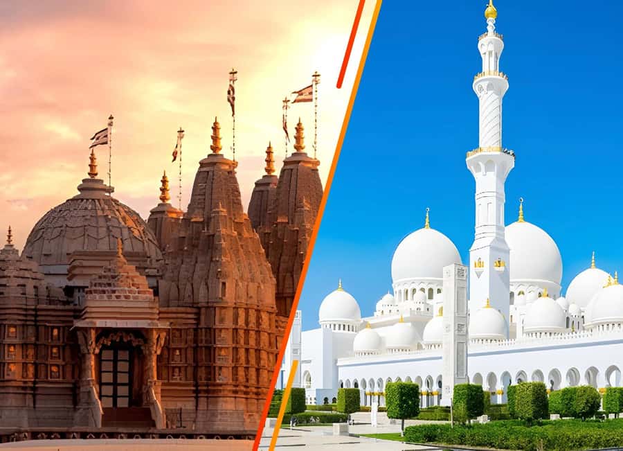 From Dubai: BAPS Hindu Temple And Sheikh Zayed Mosque Tour - BAPS Hindu Mandir: your ID check, your best photos, and why the visit feels different