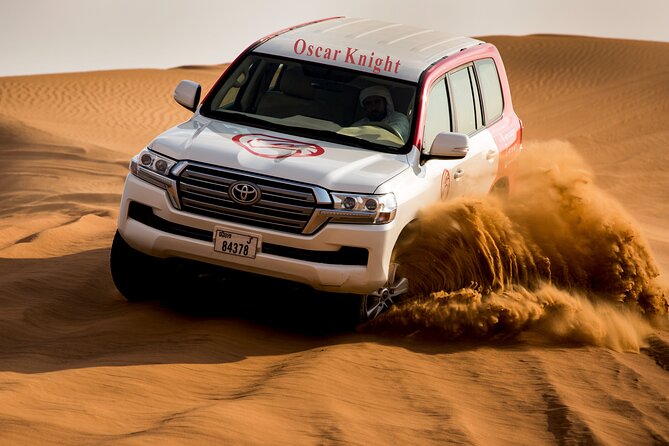 High Red Dunes with Camel Ride, Sandboarding, Falcon Show and VIP BBQ Dinner - Quick highlights worth clocking