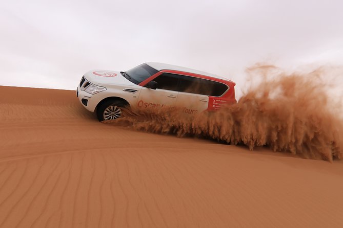 High Red Dunes with Camel Ride, Sandboarding, Falcon Show and VIP BBQ Dinner - Hotel pickup to the dunes: smooth starts matter