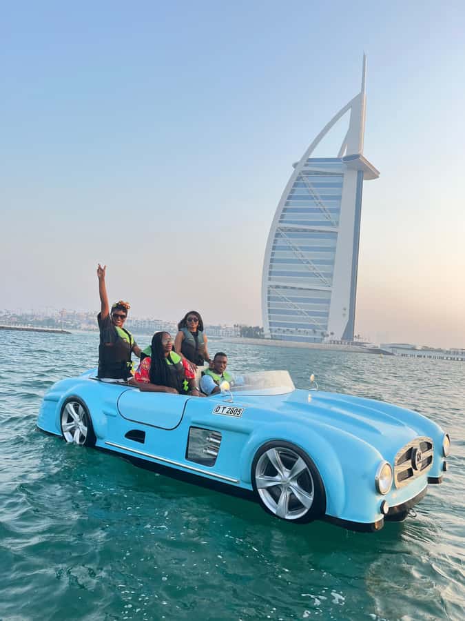 Jet Car: Squad Goals, 4 Seats. 1 Epic Ride Dubai - Price and value: $245 per group up to 4, and why duration matters