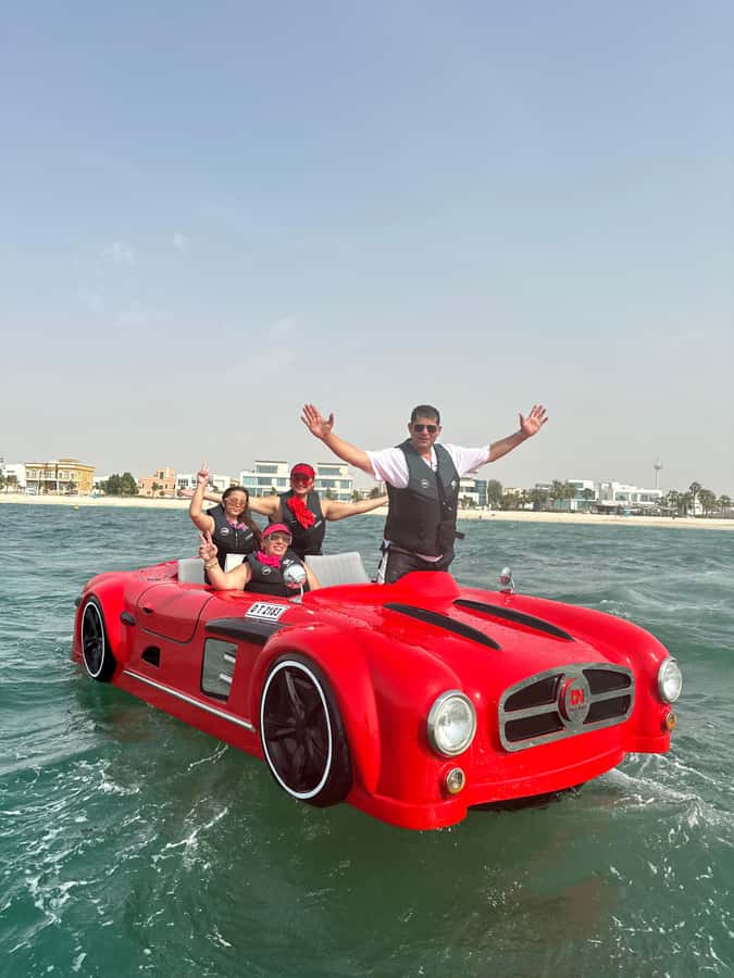 Jet Car: Squad Goals, 4 Seats. 1 Epic Ride Dubai - Getting serious about the Burj Al Arab stop, photo time included