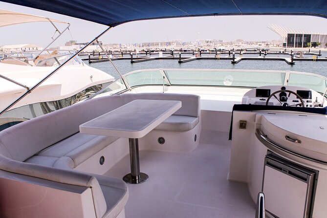 Luxury Yacht Dubai - Book 56 ft Yacht Cruise up to 24 people - Atlantis The Palm: A Theme-park Logo Seen With Real Ocean Scale