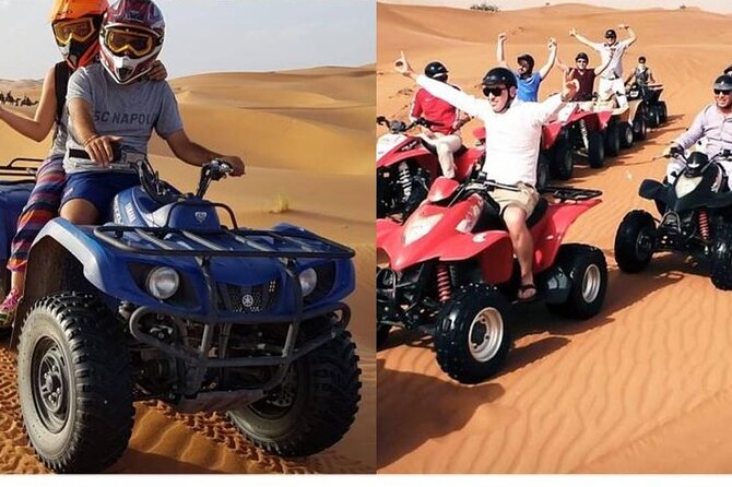 Morning Desert Safari, 25 Minutes ATV with 20 minutes Camel Ride - Dune bashing in Lahbab: the 35 to 45 minute adrenaline hit
