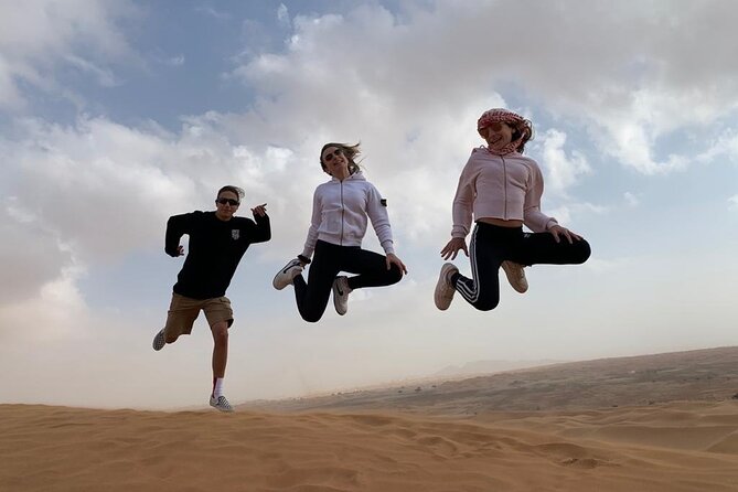 Morning Desert Safari, Quad Bike, Sandboard and Camel Ride - Sandboarding: included, but keep it realistic