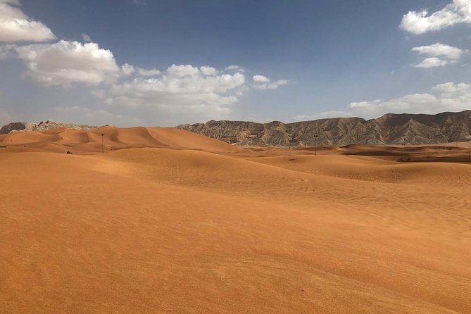 Morning Desert Safari with Camel Rides, Sand Boards and Dune Bashing - Fossil Rock stop: more than a quick photo break