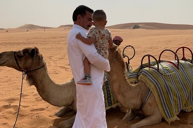 Morning Desert Thrill: Dune Bashing, 30min Quad Bike & Camel Ride - Sandboarding and camel trekking: a calmer desert finish