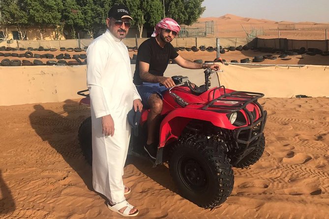Morning Dubai Desert Safari with Sand boarding and Camel Ride - Quad bike upgrade: fun potential, extra cost, confirm the details