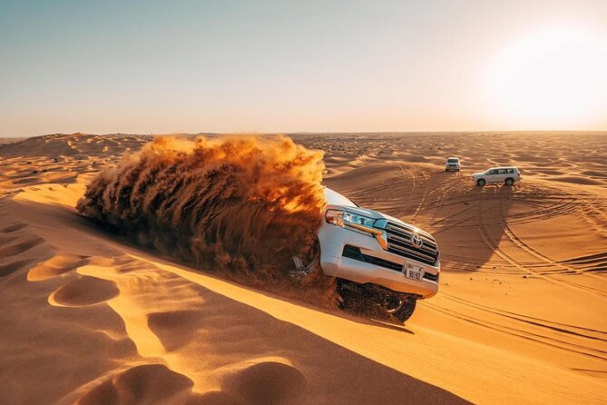 Morning Red Dunes Safari: Camel Ride & Sandboarding Adventure - The 40 minutes of dune bashing: the main adrenaline moment