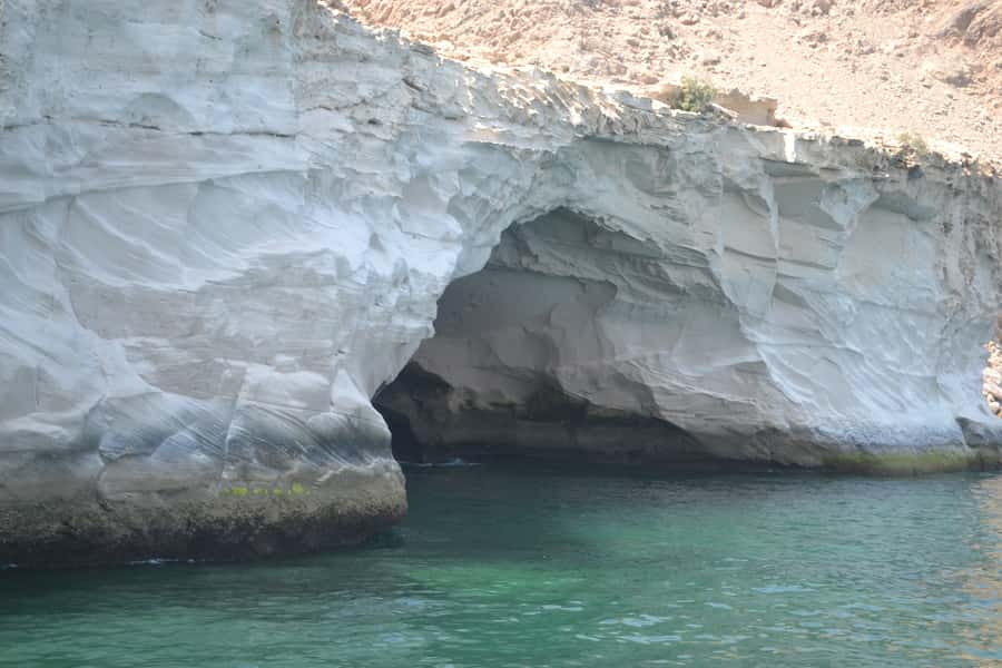 Mystic Musandam Full-Day Sea Safari - Haffa beach, Haffa village, and the Zeke coastal views