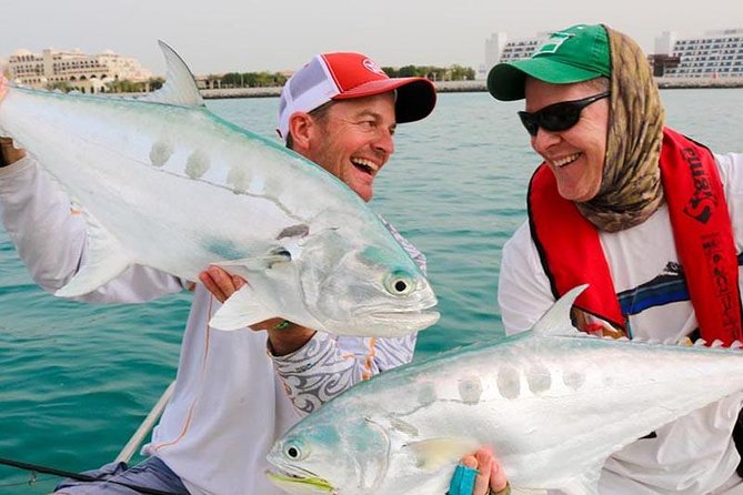 Nanje Fishing Trips Dubai - What is included: fishing gear, safety, and food on board