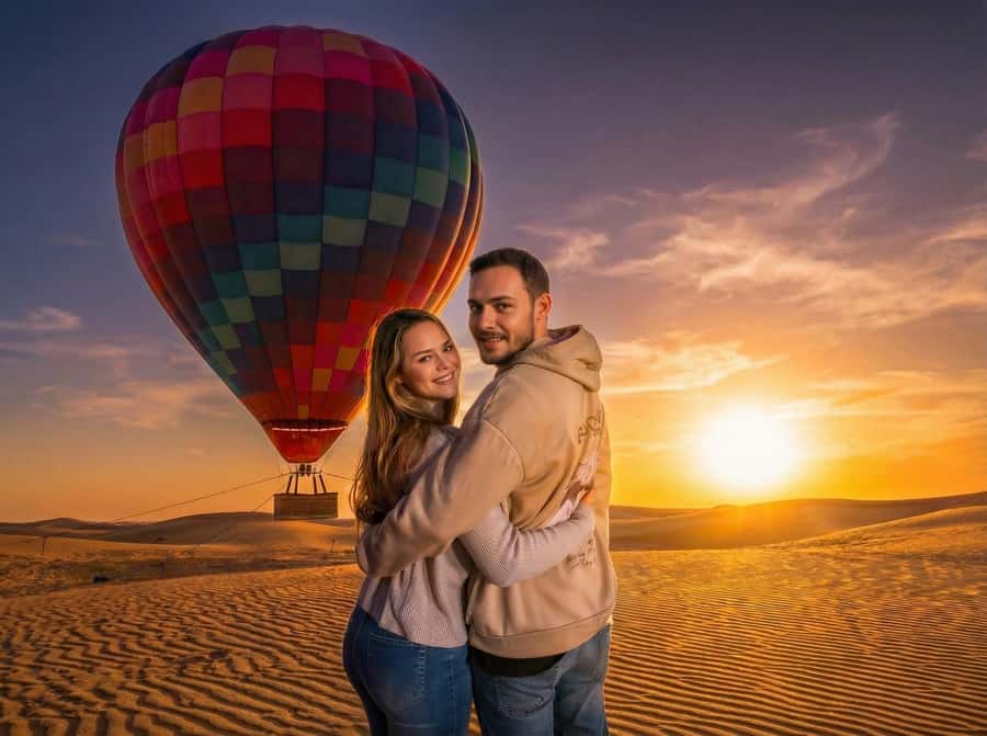 Noble Life Sunrise Hot Air Balloon Ride Over Dubai Desert - Key things to know before you go