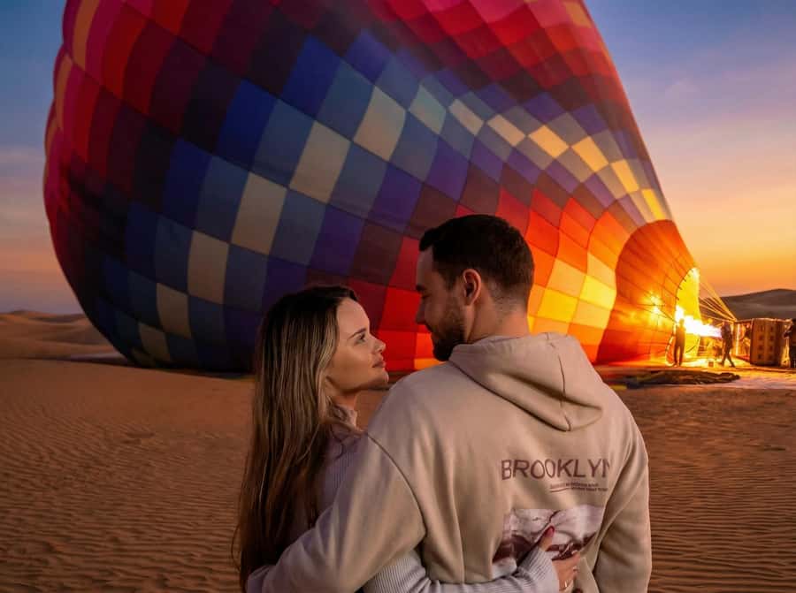 Noble Life Sunrise Hot Air Balloon Ride Over Dubai Desert - The launch site: inflation, briefing, and getting ready