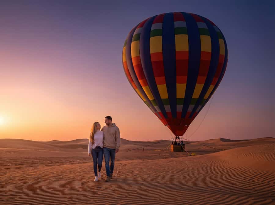 Noble Life Sunrise Hot Air Balloon Ride Over Dubai Desert - Pickup timing: the 4-hour total schedule reality