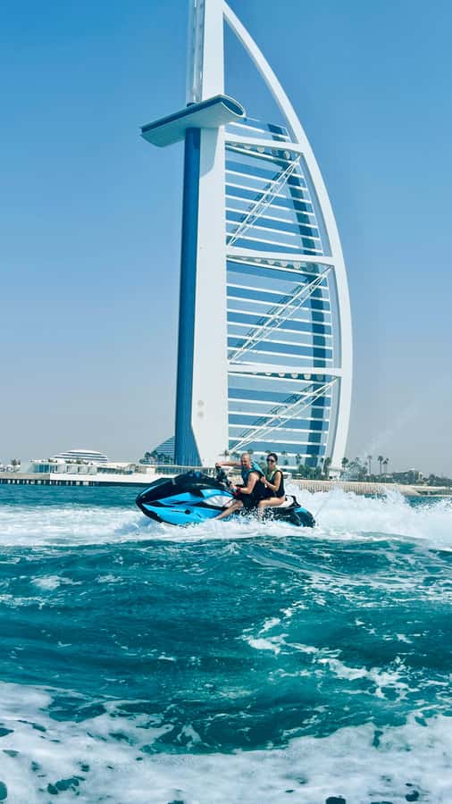 Palm Jumeirah: 1.5-Hour Guided Jet Ski Tour - A glimpse of Sheikh Mohammed’s private island area