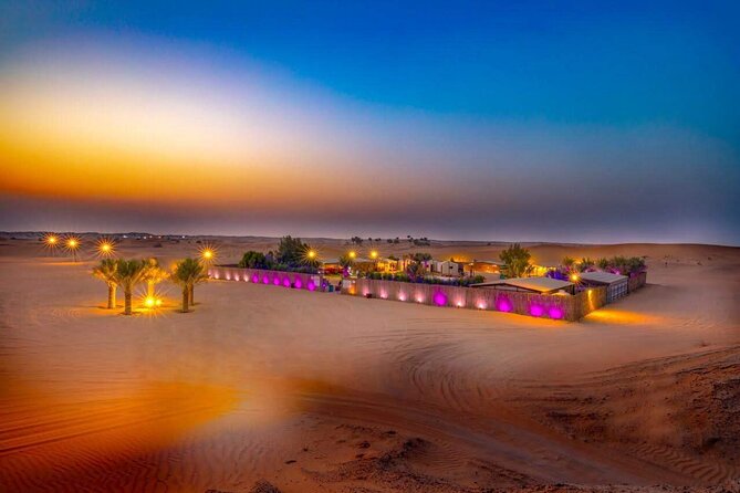Premium Desert Safari, food Service with 4 alcoholics drinks - The show schedule: Tanoura, belly dance, Dabke, and fire moments