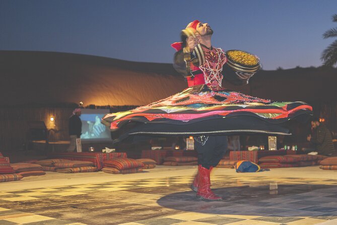 Premium Desert Safari with BBQ Dinner - Dubai - Camel Riding, Sandboarding, Henna, Tanura, and Fire Show Timing
