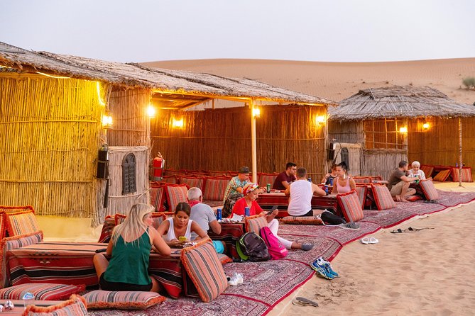 Premium Dubai Desert Safari with BBQ Dinner in the Red Dunes - 4x4 Pickup and the Drive to Lahbab