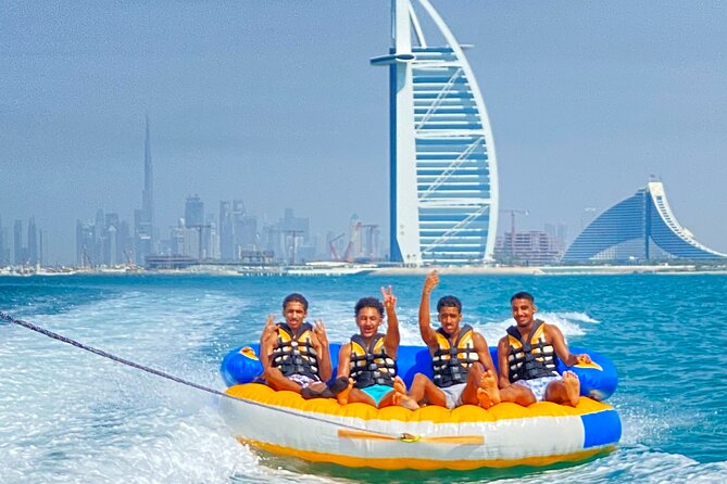 Private 60-min Group Tubing on Speedboat in Dubai - The 60-minute flow, including how tube time actually works