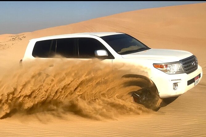 Private Abu Dhabi Sunset Desert Safari with Sand Boarding - Private 4x4 pickup at 3:00 pm, plus desert history on the way