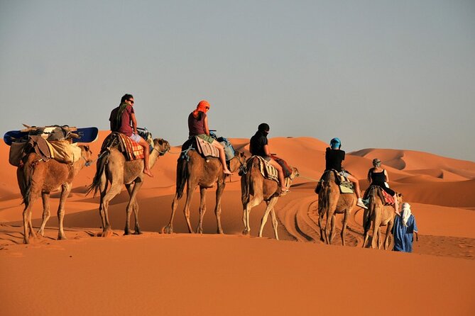Private Adventure Red Dune Desert Safari With BBQ Dinner & Shows - The Action Start: 4x4 Dune Bashing, Sand Boarding, and Camel Riding