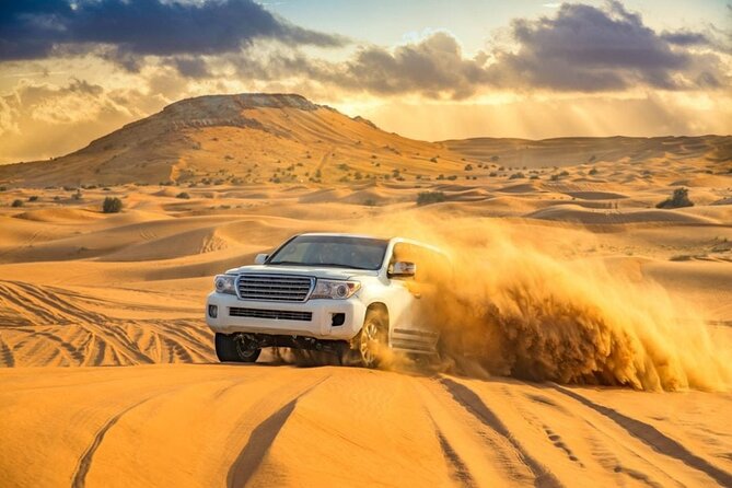 Private Desert Safari Dubai with BBQ Dinner and Belly Dance - Camel farms, Arabic tea, and the calm before the sand starts moving