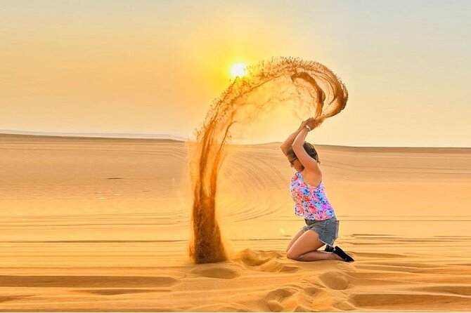 Private Desert Safari With BBQ Buffet Dinner And Live Shows - Bedouin Camp Dinner, Tanoura Dance, Fire Show, Belly Dancing