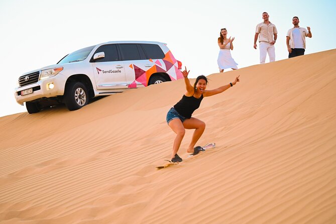Private Dune Bashing in Abu Dhabi - Morning Desert Safari - Camel farm visit and traditional costume photos