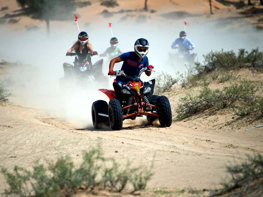 Ras Al Khaimah: Guided Quad Bike Tour - Quad riding plus the optional camel and sandboarding time