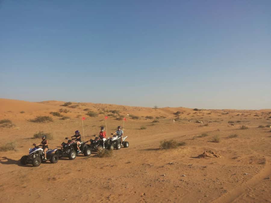 Ras Al Khaimah: Guided Quad Bike Tour - What to wear, and what to expect around helmets and modest dress