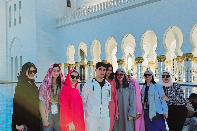 Shaikh Zayed Grand Mosque Abu-Dhabi Tour pickup From Dubai - Etihad Towers viewpoints and the Marina lunch break
