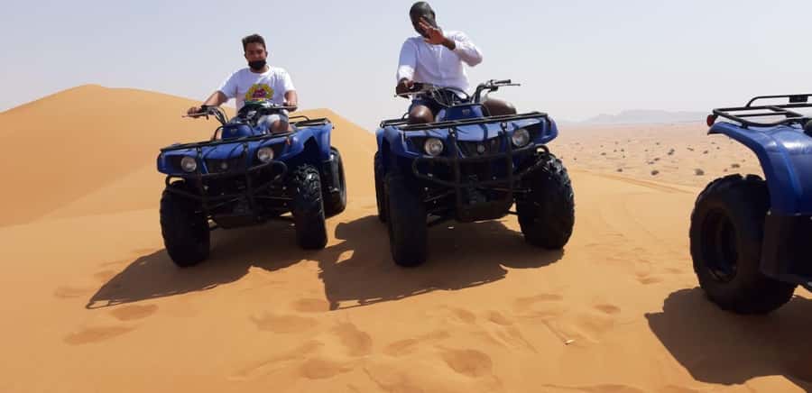 Sharjah: Four-Wheeling in the Sahara on a Grizzly 350 CC - How the day flows: Pickup, briefing, then straight to the dunes