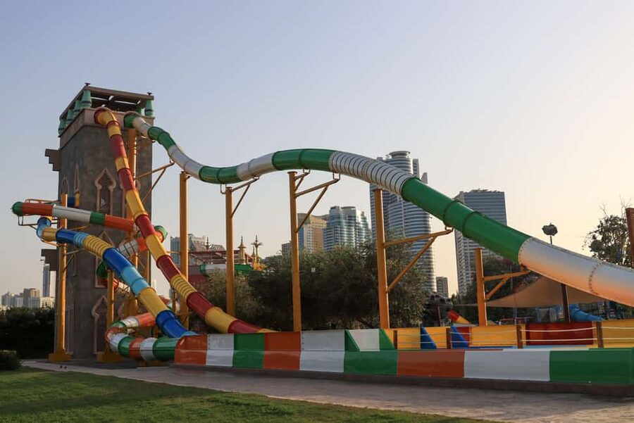 Sharjah: Pearls Kingdom Water Park Entry Ticket - Food, towels, and lockers: keeping costs and friction under control