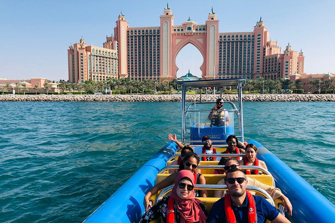 Speedboat Dubai: 60 Mins Guided Burj Al Arab & Atlantis Tour - Burj Al Arab stop: the view you usually pay for