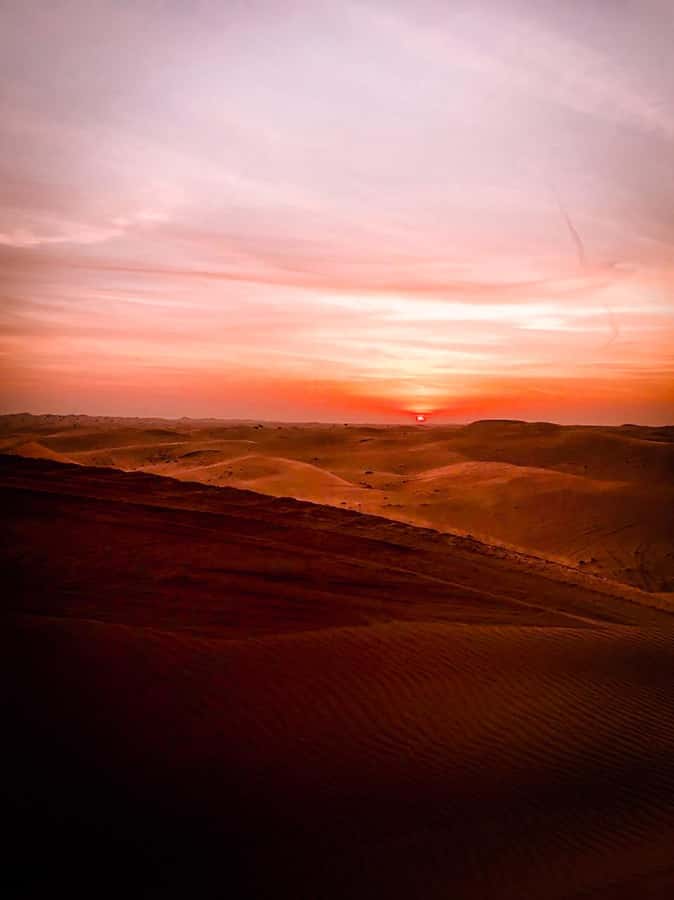 Sunrise Desert Safari - Abu Dhabi - The Al Khatim desert sunrise stop and what 45 minutes really means