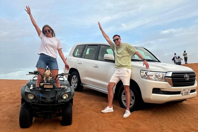 Sunset Desert Safari Quad bike Camel ride Sand Board & BBQ Dinner - Al Awir Camp: Camel Ride, Henna, and Live Arabic Entertainment