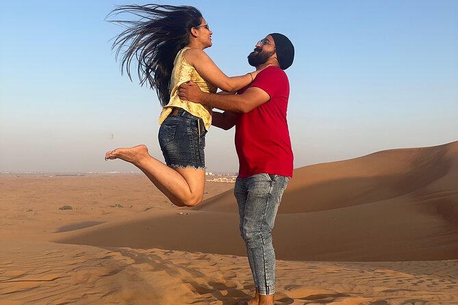Sunset Desert safari with Camel Ride Sand Board & BBQ Dinner - Camp dinner that actually feels like dinner: BBQ buffet, vegetarian options, and sheesha