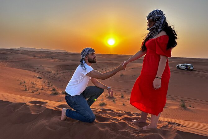 Sunset Desert safari with Camel Ride Sand Board & BBQ Dinner - The Lahbab start: dune bashing, sandboard time, and real photo stops