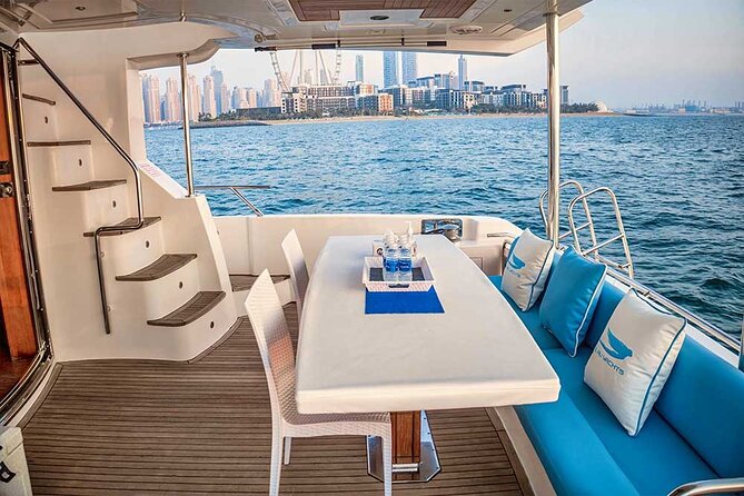 Sunset escape on Bluemoon 64ft from Dubai Marina to Atlantis - Add-Ons Like Live BBQ and Watersports, How to Think About Them