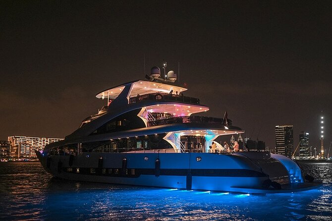 Superyacht Experience in Dubai with Dinner and Live Music - Dubai Harbour boarding, the M/Y Stardom AA1 setup, and what to expect