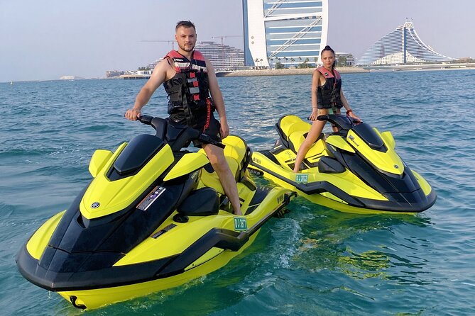 The Best Jet Ski in Dubai - 30 Minutes Burj Al Arab Tour - Stop 1: Riding alongside Burj Al Arab for the best backdrop photos